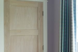 tan wood door