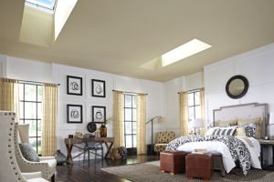 skylights tan ceiling 