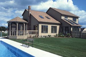 skylights w/ green lawn