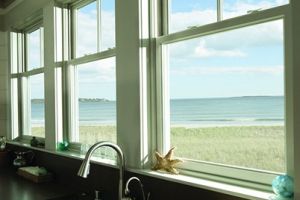 kitchen w/ beach view